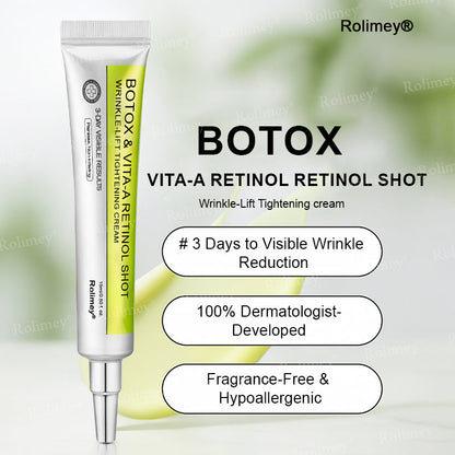 Rolimey® Botox & Vita-A Retinol Shot Wrinkle-Lift Tightening cream - Last Day Promotion 70% OFF