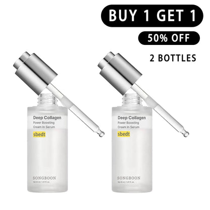 Last 3 Hours 60% OFF🔥 BUY 2 GET 2 FREE🔥SONGBOON Editor Glass Skin Collagen Volufiline Cream-in-Serum | Gentle, Nourishing &Comfort Korean Skincare Moisturizer for Firming & Hydrating
